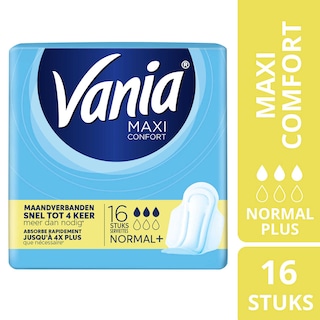 Vania | Serviettes hygiéniques|Maxi confort|Normal+ 