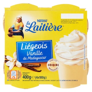 La Laitière | Liégeois | Vanille 4 x 100 gr