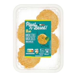 Delhaize | Plant-Based | Mini burger | Broccoli | Veggie | Bio 180 gr