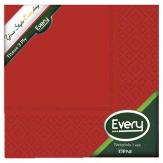 Wnf | Serviettes | 25x25cm | Rouge 