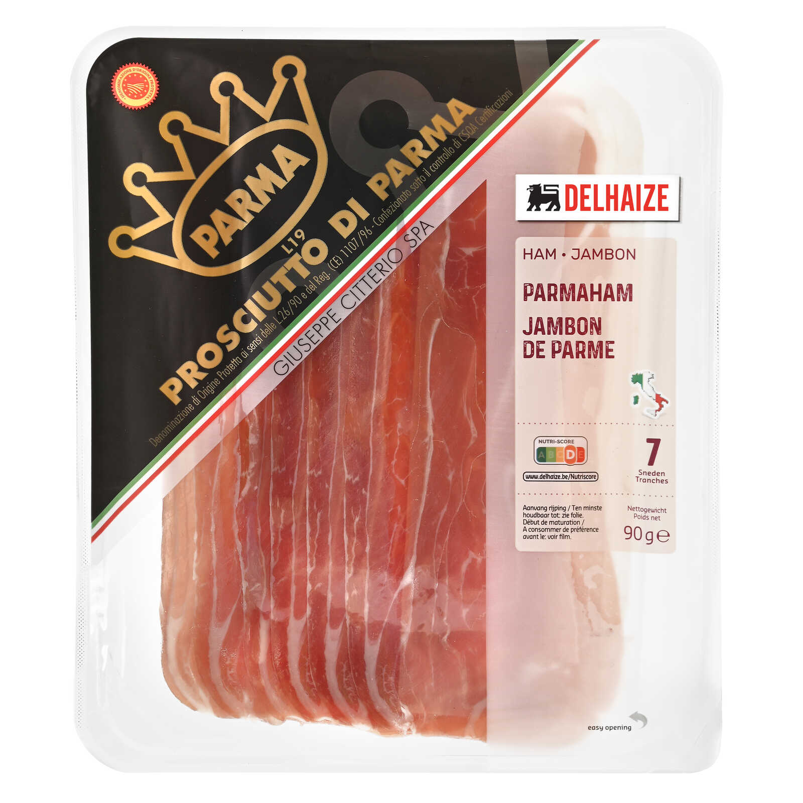 Delhaize Parma ham 90g