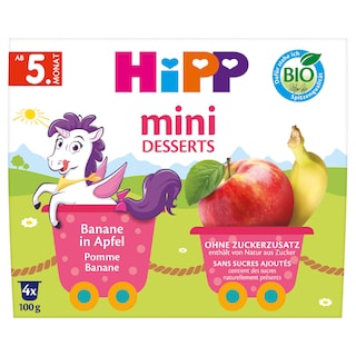 Hipp | Panade | Pomme Banane | 4M | Bio 4 x 100 gr