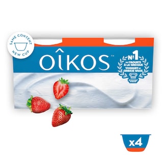 Oikos | Yoghurt | Aardbei | Griekse stijl 