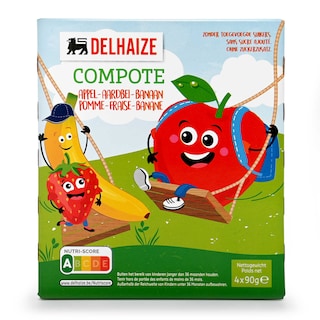 Delhaize | Compote | Kids | Appel|Appel|Banaan 