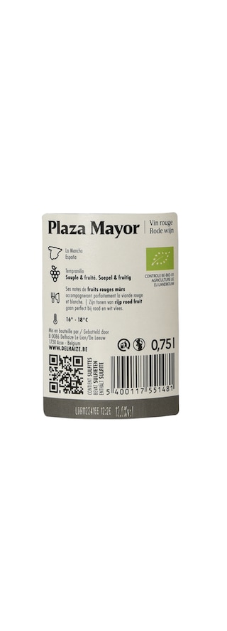 Plaza Mayor | Tempranillo | Bio 