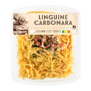 Linguini carbonara