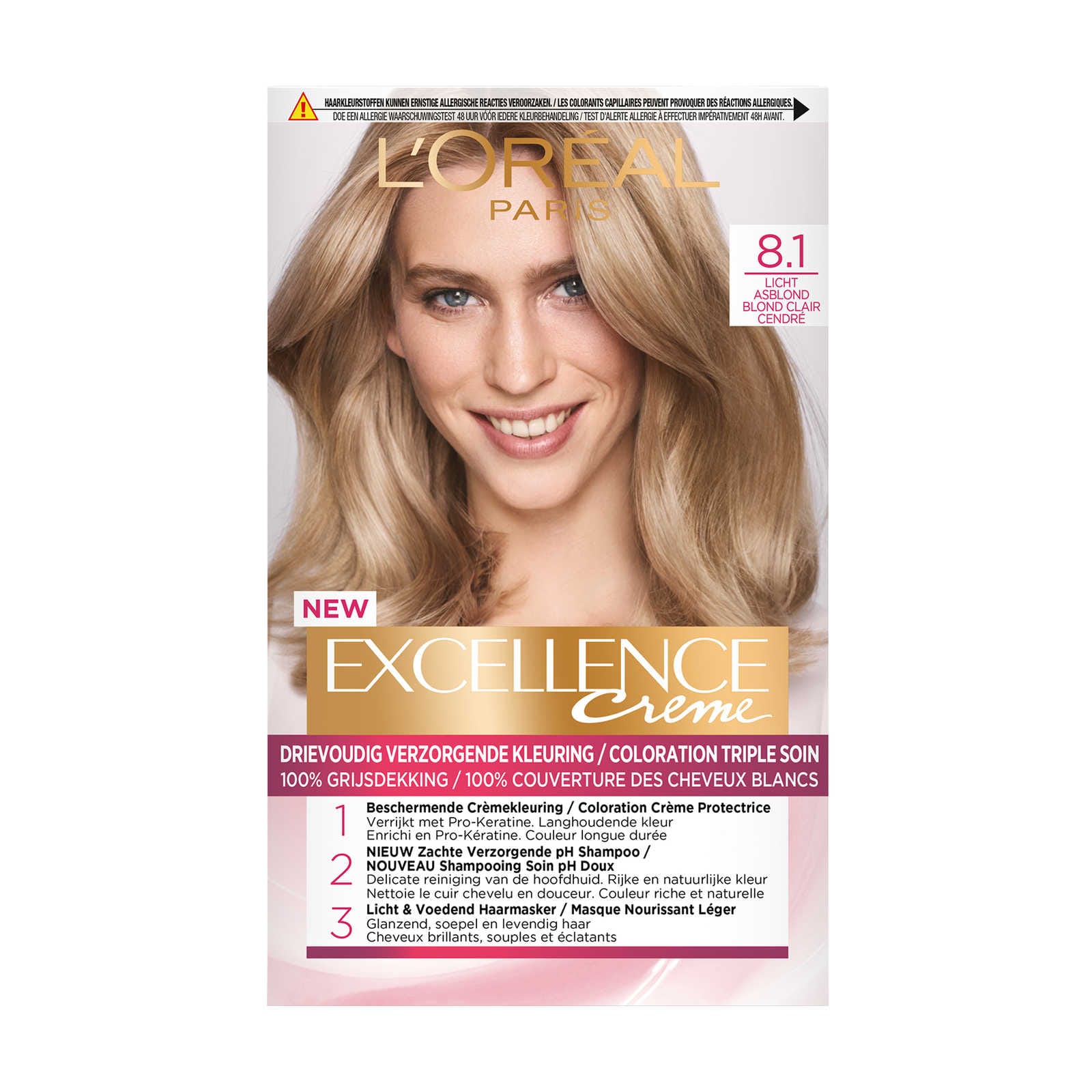 Excellence Licht asblond - 8.1 | Haarkleuring