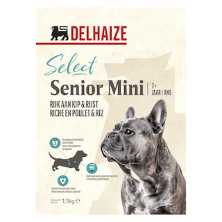 Delhaize | Hondenvoeding | Brokjes | Senior| Kip 