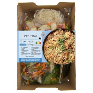 Delhaize | Boîte de repas | Pré-coupé | Pad thai 