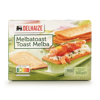 Delhaize | Toast | Melba | Vierhoekig 