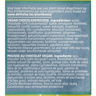 Delhaize | Plant-based | Mousse | Chocolade | Vegan 