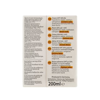 Delhaize | UHT room | 30 % V.G. 