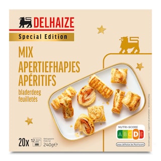 Delhaize | Mini | Apero | Mix | Bladerdeeg 20 x 12 gr
