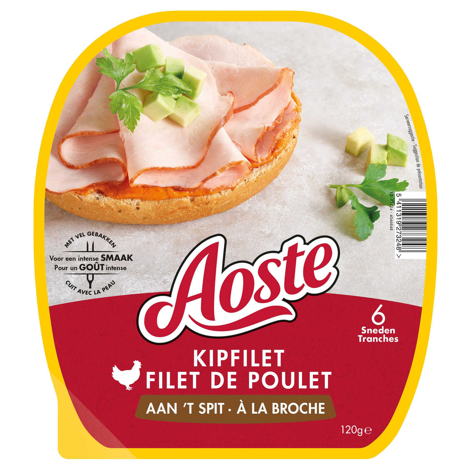 Aoste Kipfilet aan 't spit