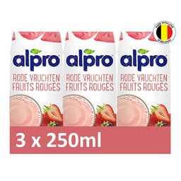 Alpro | Plantaardige drank | Soja | Rode vruchten 3 x 25 cl