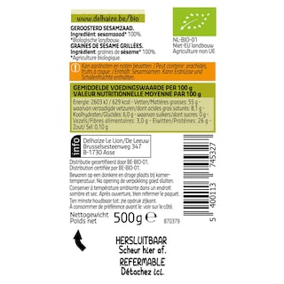Delhaize | Bio | Graine de sésame | Bio 