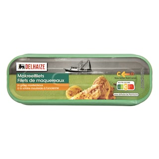 Delhaize | Maquereaux | Filets | Sauce moutarde ancienne 