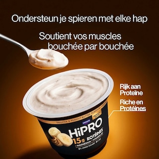 Hipro | Spoonable | En pot | Banane | Cacahuète | Protéine | 0% 