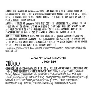 Delhaize | Amandelen | Natuurlijk 200 gr