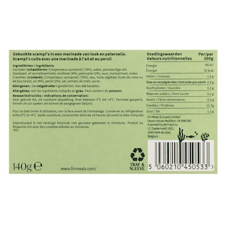 Fin | Scampis | Cuits | Ail & persil 140 gr