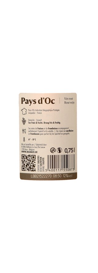 Delhaize | Pays d'Oc | Rose Gris 75 cl