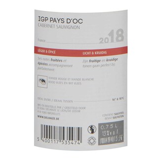 France - Frankrijk | Midi de la France - Oc IGP | Oc IGP Cabernet Sauvignon 2018 
