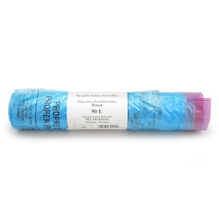 Bruxelles - Brussel | PMD zakken | Blauw | 50L 
