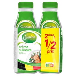 Campina | Crème fraîche | 20% M.G. | 2ème à 1/2prix 