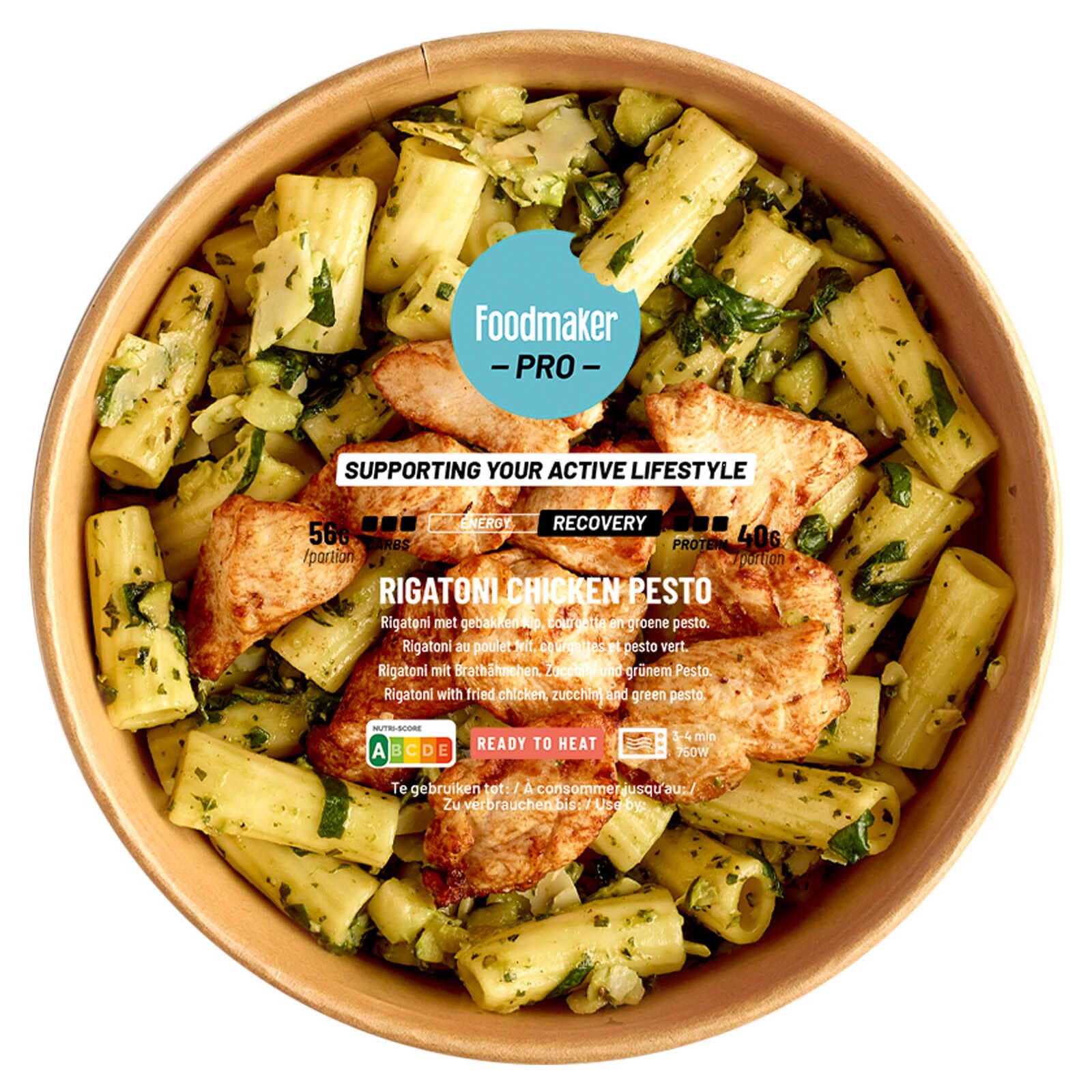 Foodmaker Rigatoni | Kip | Pesto