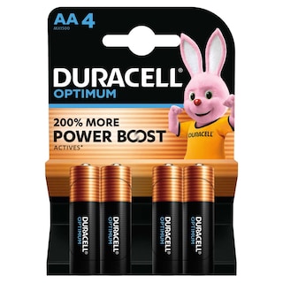 Duracell | Piles | Optimum | AA 4 pc