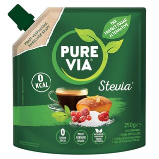 Pure Via | Edulcorants | Stevia | Poudre cristallisée 250 gr