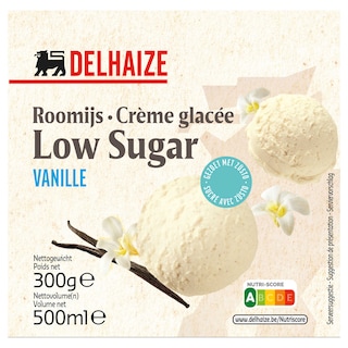 Delhaize | Glace | Vanille | Low sugar 