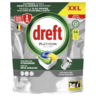 Dreft | Platinum All in One | Vaatwascapsules | Citroen 