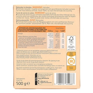 Delhaize | Sucre en cube | Canne | FT 