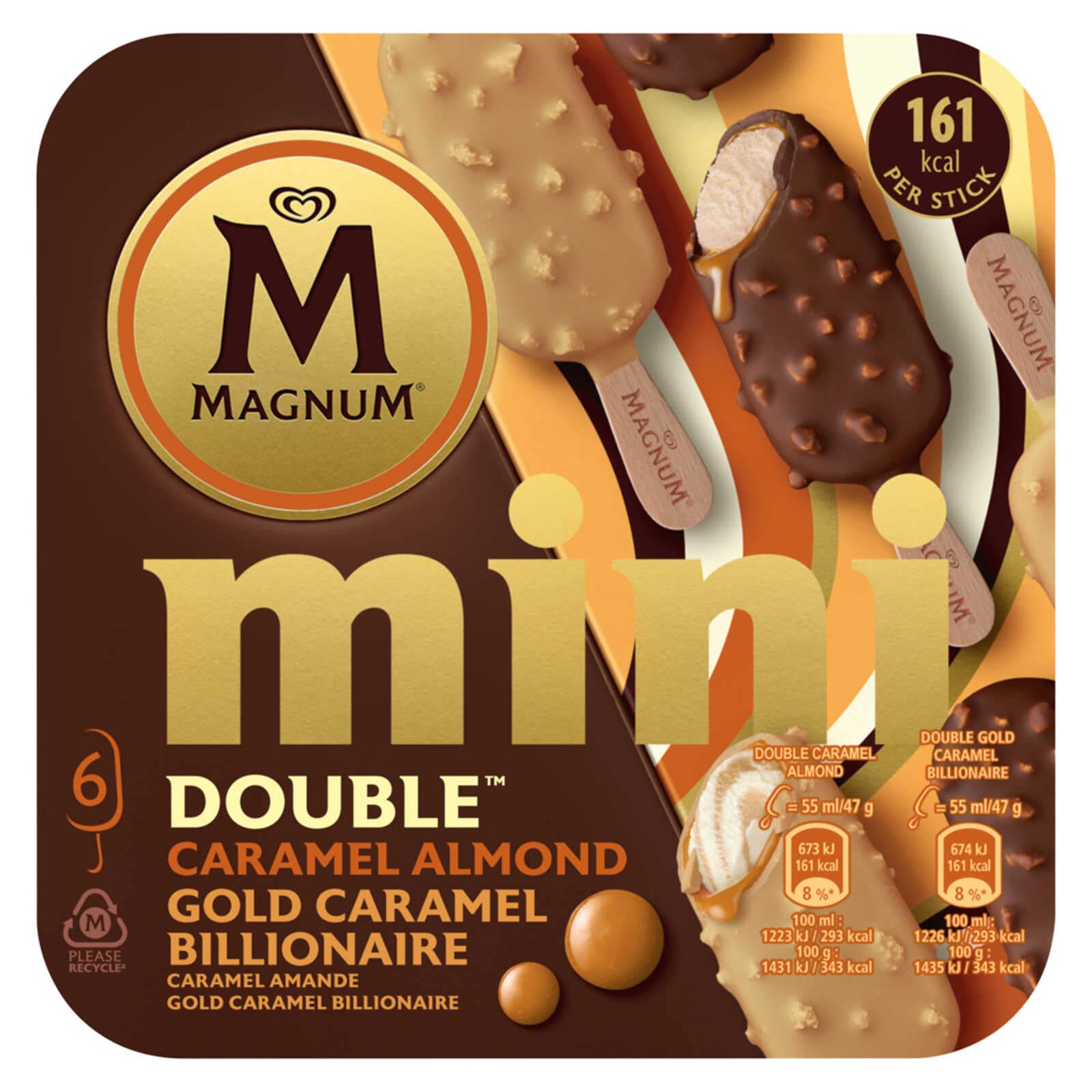 Magnum Mini double | Caramel & gold