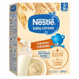 Nestlé | Baby Cereals | Granen | 5 Granen  | Baby | 6 maanden 250 gr