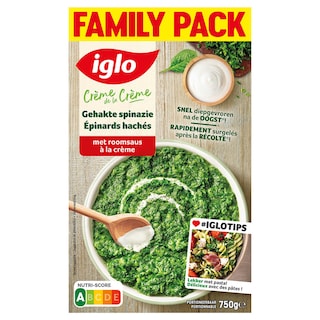 Iglo | Crème de la Crème | Gehakte spinazie | Room 