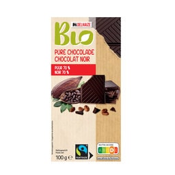 Delhaize | Bio | Chocolat | Noir | 70% | Bio | Fairtrade 