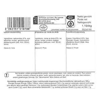 Delhaize | Pita | Dinde +/- 350 gr