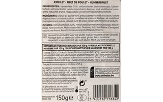 Delhaize | Kipfilet | Sneden 150 gr