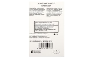 Delhaize | Burger Poulet maïs | Coqardenne +/- 250 gr