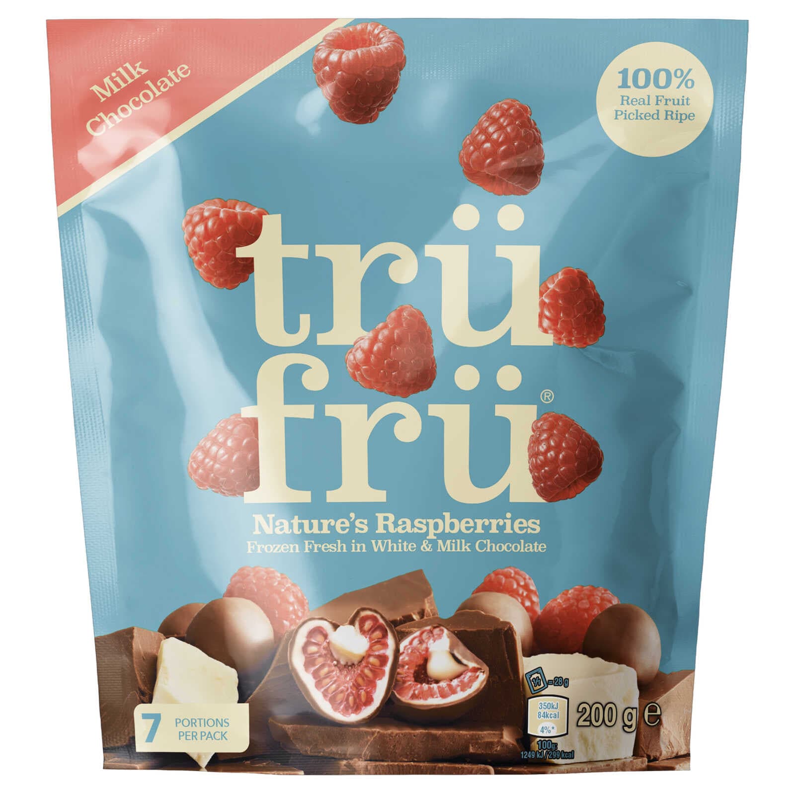 Trü Frü Ijs | Framboos | Witte chocolade