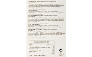 Delhaize | Zalmburger | Gepaneerd 