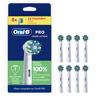 Oral-B | Cross Action | 8 opzetborsteltjes 8 st