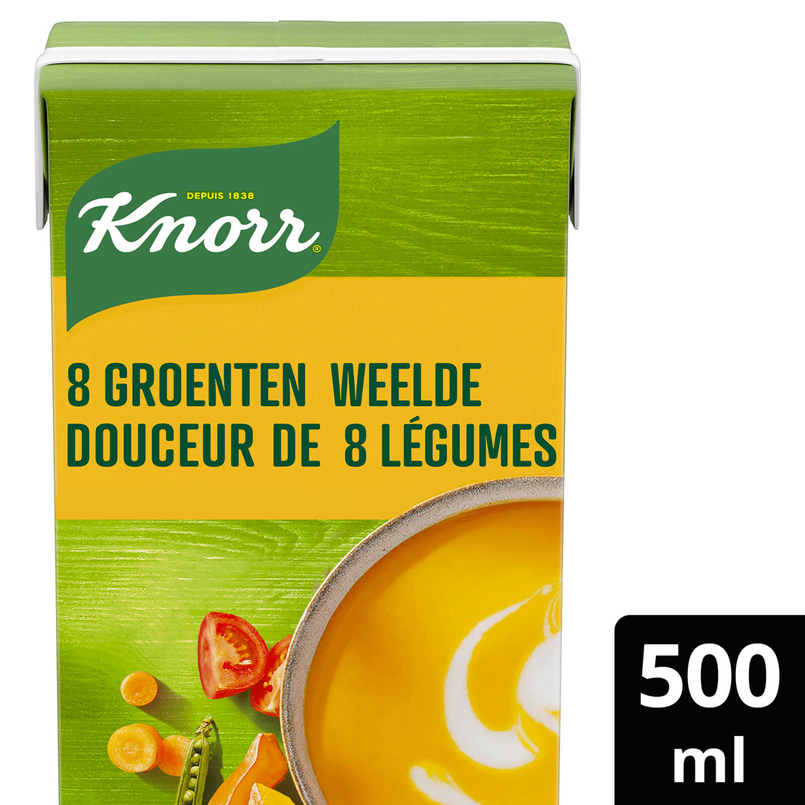 Knorr Soep in brik | Groentenweelde met 8 groenten | 500 ml