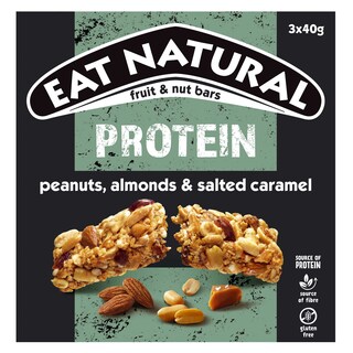 Eat Natural | Repen | Proteïne | Gezouten karamel 3 x 40 gr