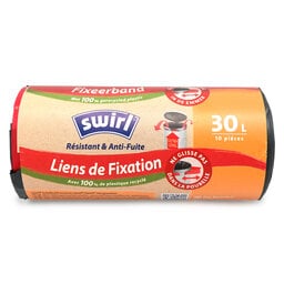 Swirl | Sacs poubelle | Lien Fixation XL | 10st | 30L 