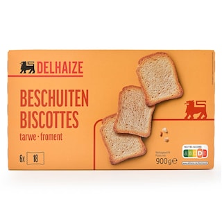 Delhaize | Tarwe beschuiten 900 gr