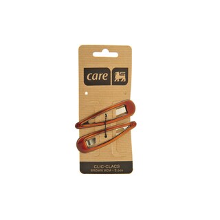 Delhaize | Care | Clic clac | 8cm | Bruin epoxy 