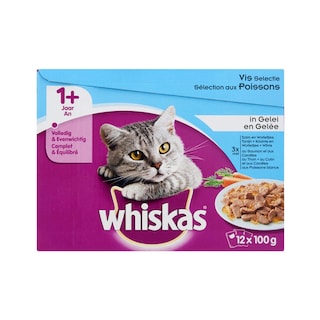 Whiskas | Aliment chat | Gelée | Poisson Légumes 18+6 gr 